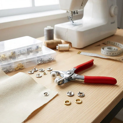 Metal Copper Prong Snap Buttons With Pliers