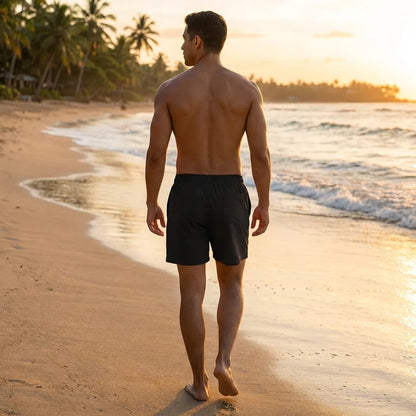Black Cotton Comfort Boxer