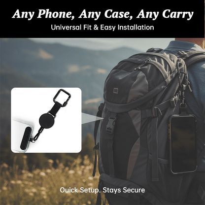📱🔒 PhoneGuard Pro – Outdoor Anti-Theft Retractable Phone Lanyard