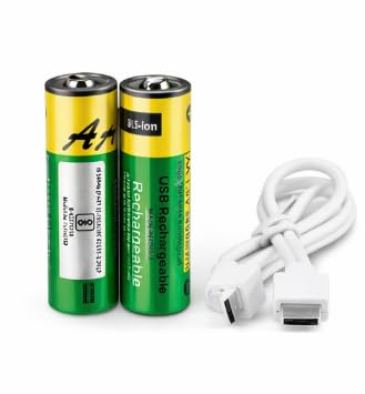 USB Type-C Rechargeable AA & AAA Batteries – 4 Pcs Set