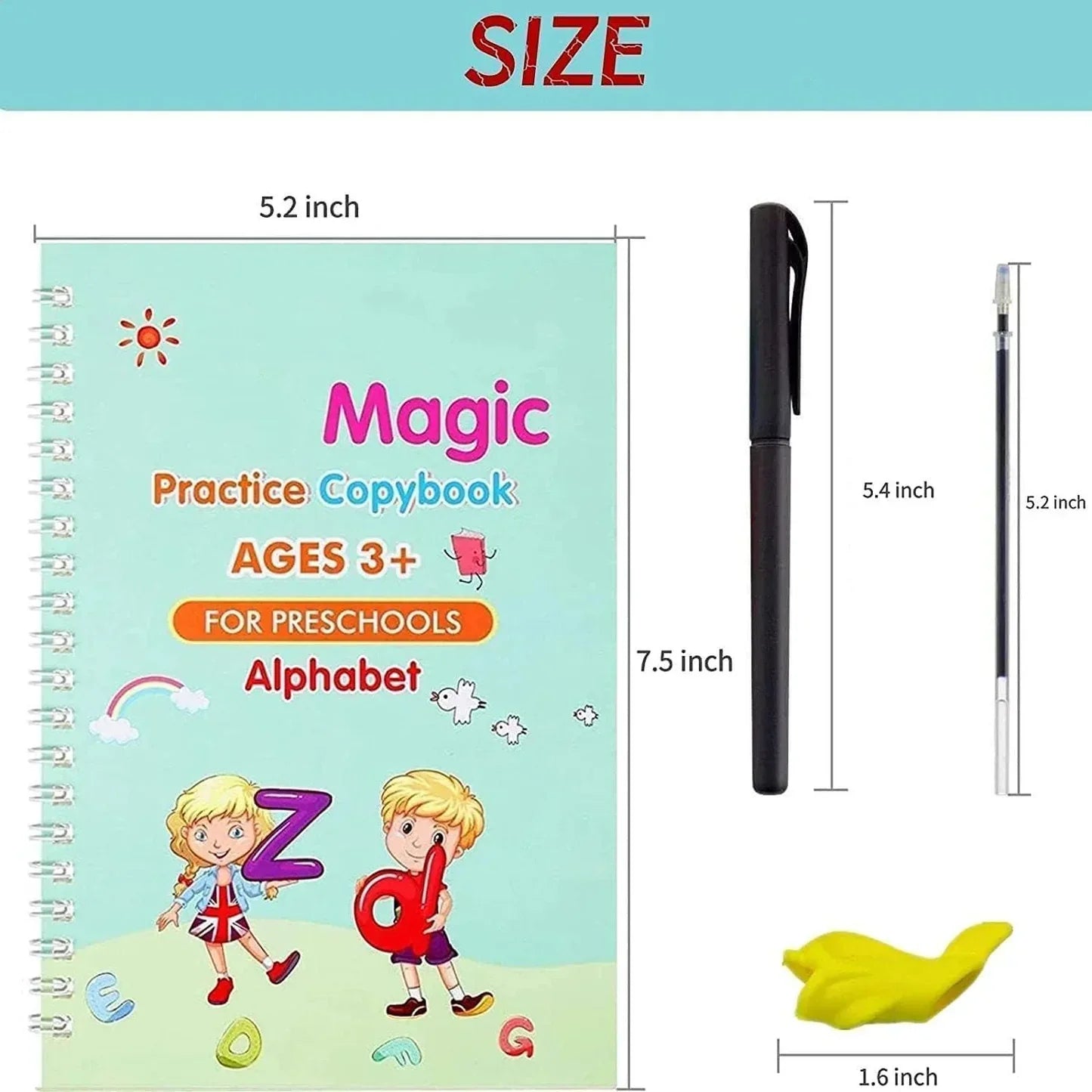 Sank Magic Practice Copybook (4 Book + 10 Refill)