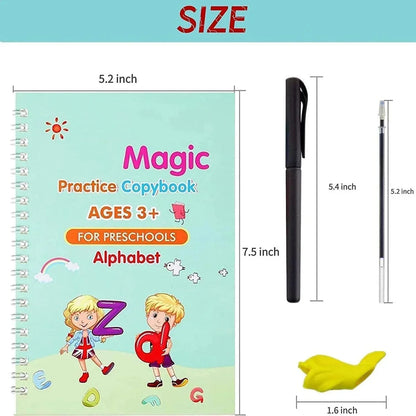Sank Magic Practice Copybook (4 Book + 10 Refill)