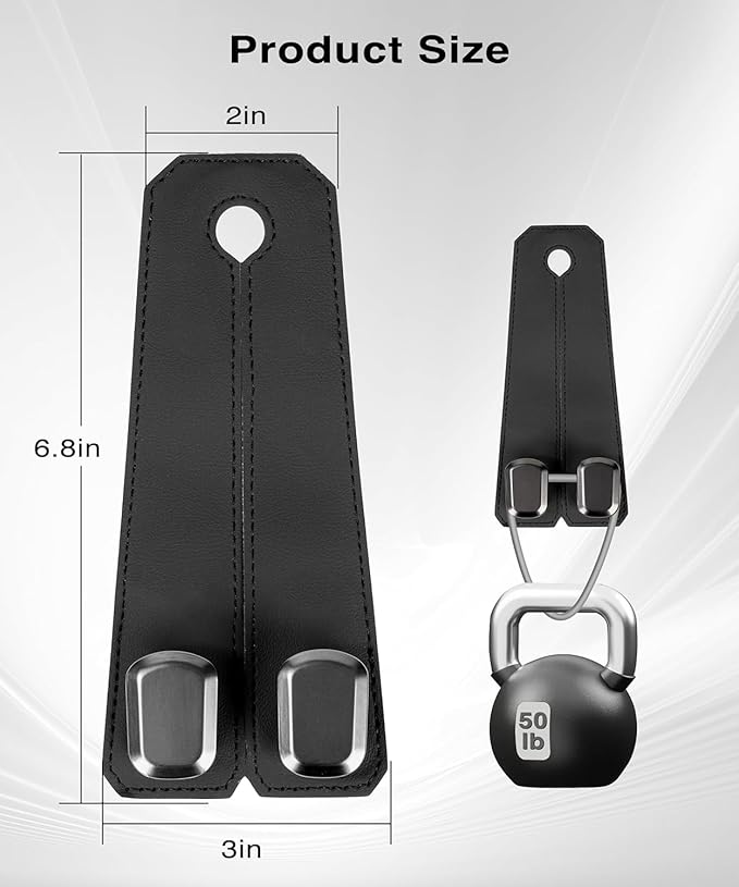 Premium Leather Car Seat Hooks – Stylish Car Organizer (Pack of 2)