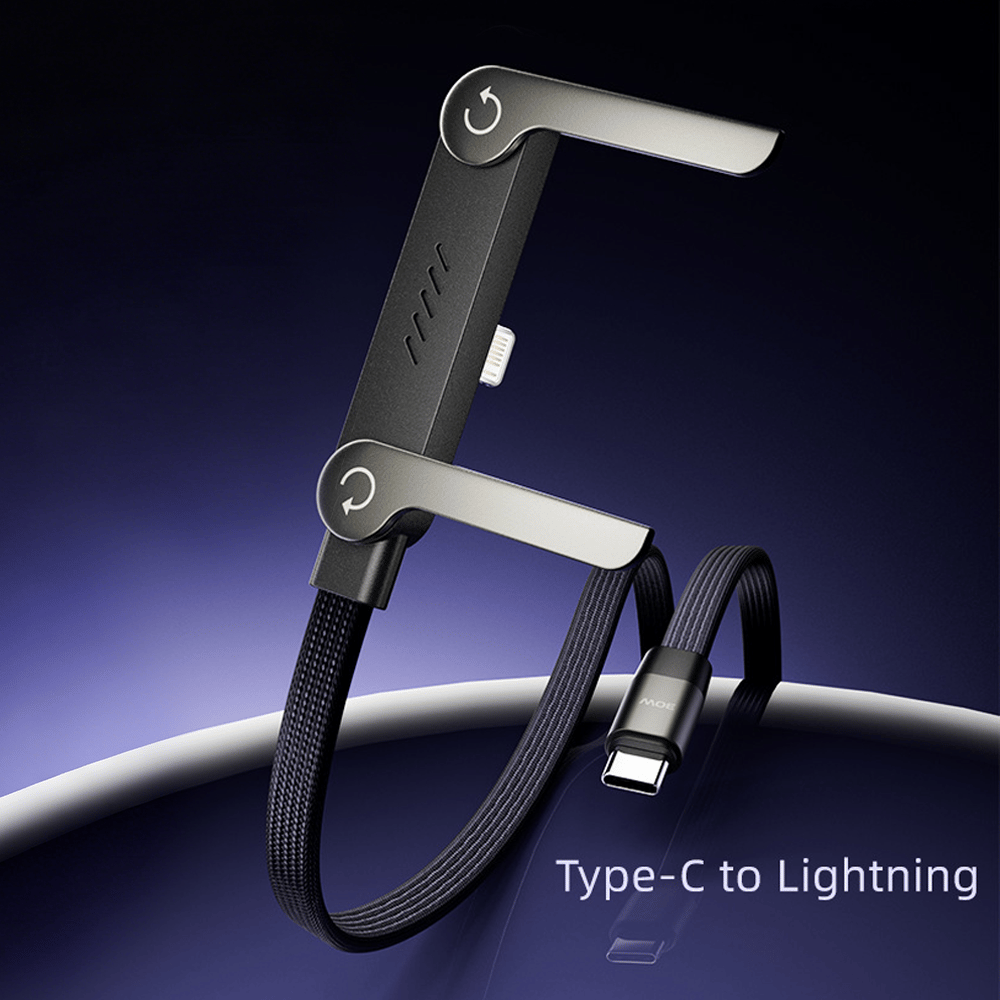 🔥InvisiHold Pro – 2-in-1 240W Fast Charging Cable with Built-in Stand