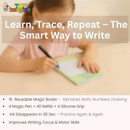 Sank Magic Practice Copybook (4 Book + 10 Refill)