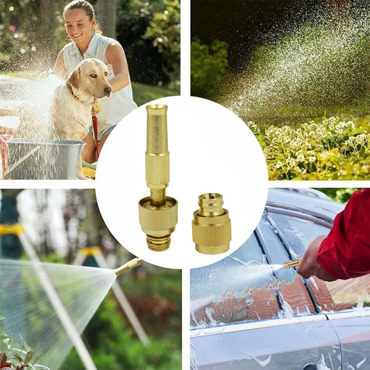 Multi-Function Brass Spray Nozzle – Adjustable Jet Spray for Car & Garden