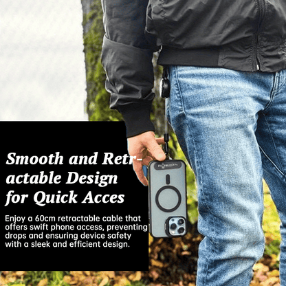 📱🔒 PhoneGuard Pro – Outdoor Anti-Theft Retractable Phone Lanyard