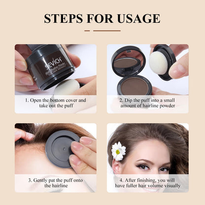 Hairline Powder,Instantly Conceals Hair Loss