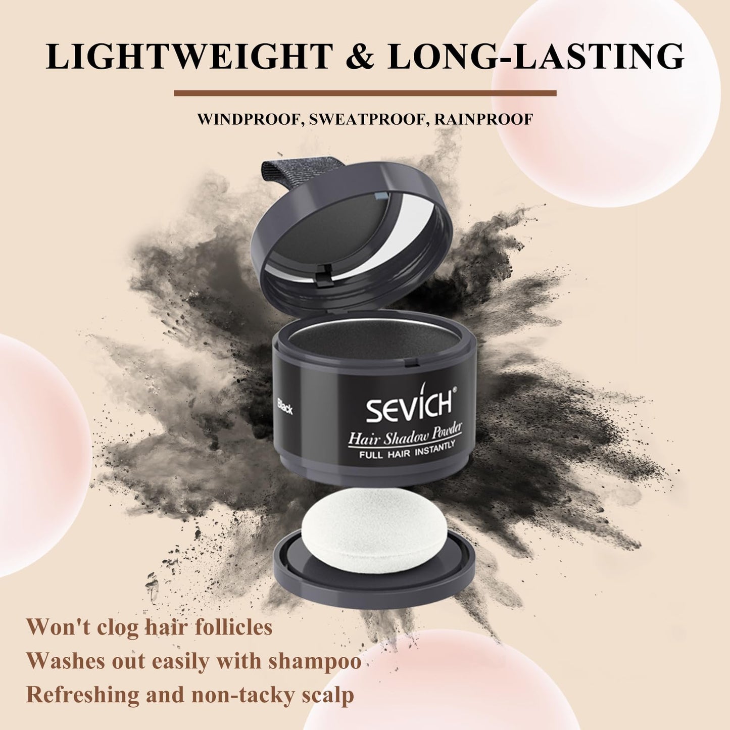 Hairline Powder,Instantly Conceals Hair Loss