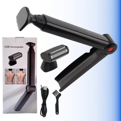 Men'S Foldable Back Hair Trimmer Upgraded Electric Back Shaver with a Long Handle,