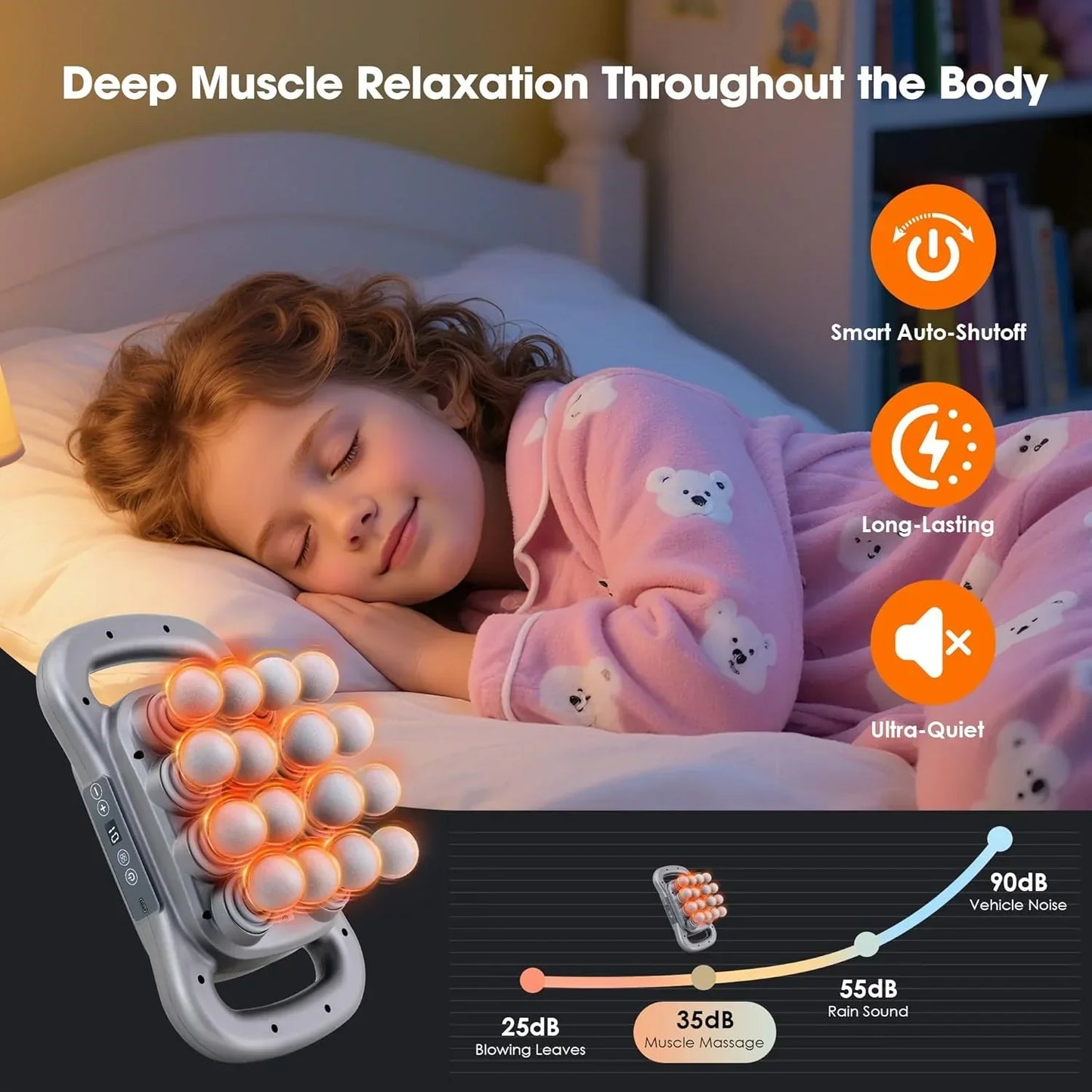 DeepRelief™ 16-Head Muscle Massager