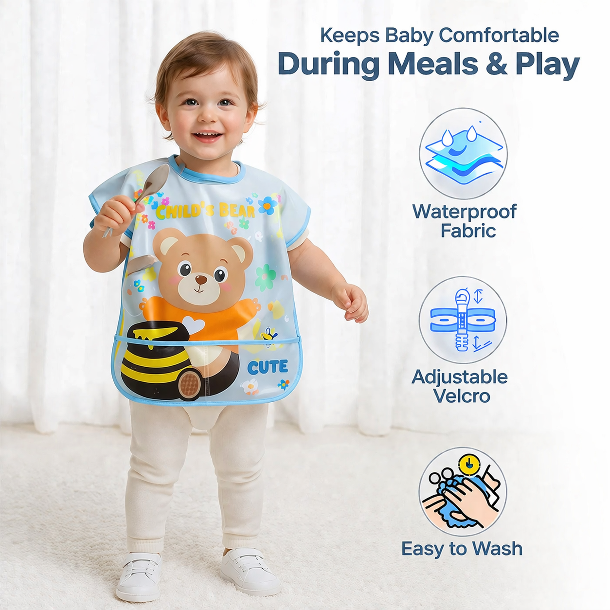 Waterproof Toddler Sleeveless Apron