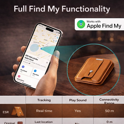 MagSafe Smart Wallet Stand with Find My Tracker
