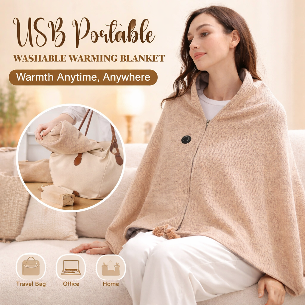 Portable Electric Heated Shawl Wrap - Unisex