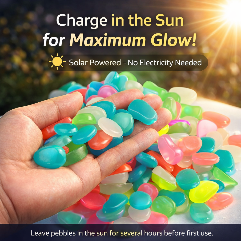 Glow-in-the-Dark Garden & Décor Pebbles | BUY 1 GET 1 FREE