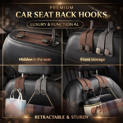 Suede Metal Car Headrest Hook