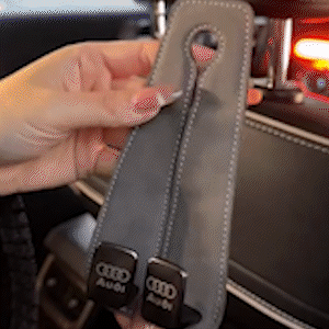 Suede Metal Car Headrest Hook