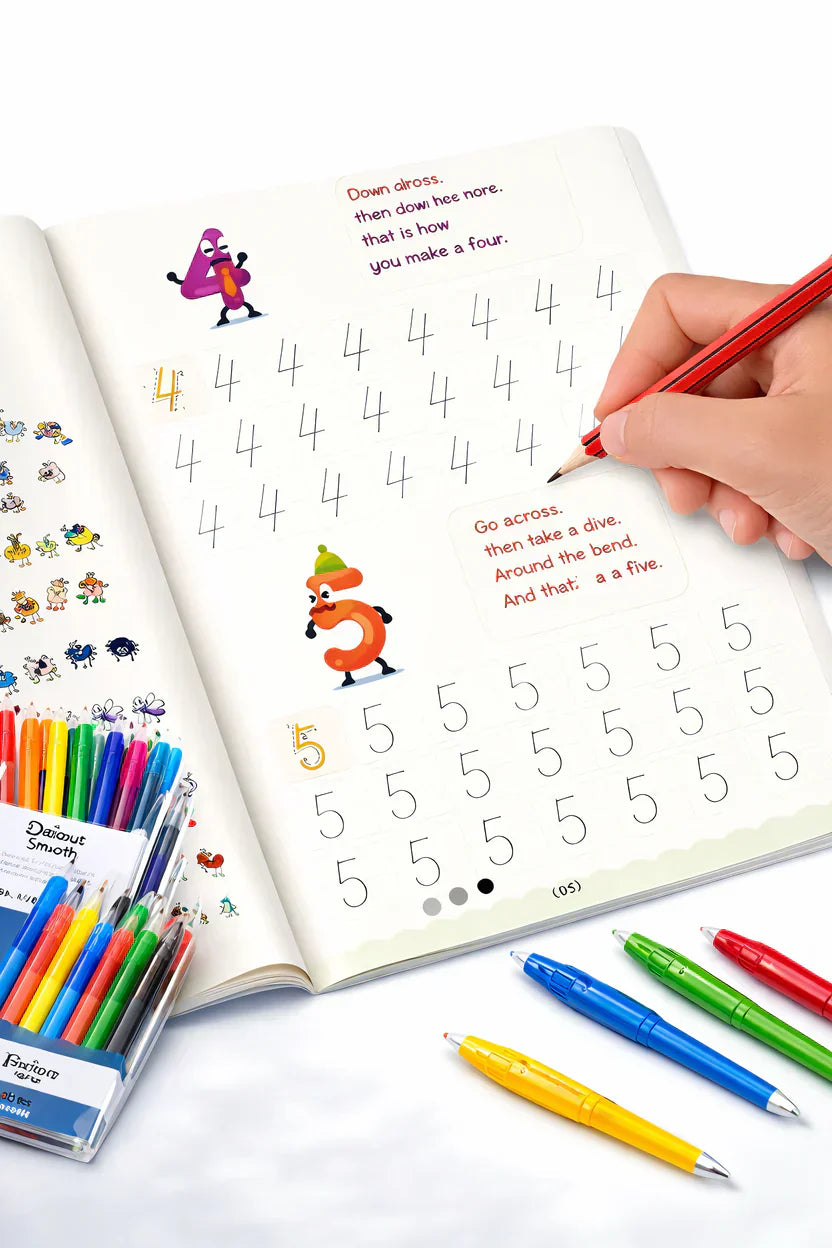 Sank Magic Practice Copybook (4 Book + 10 Refill)