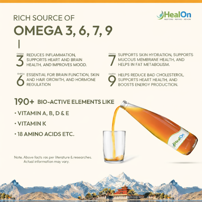 🌿HealOn™ – Sea Buckthorn Juice (Pulp) Vitamin C | Immunity & Skin Glow