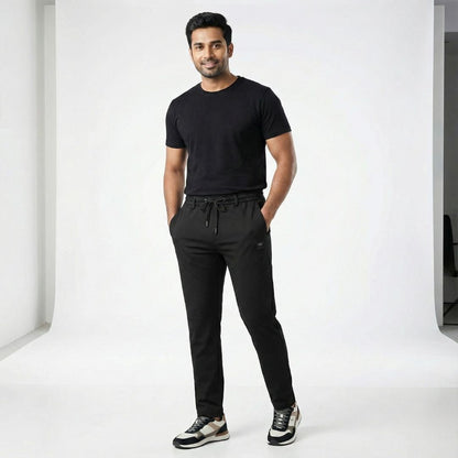 Pack of 3 Mega-Offer 😍 Premium-Quality Smooth Soft Stretch Lycra Pants (Black, Grey And Dark Blue)