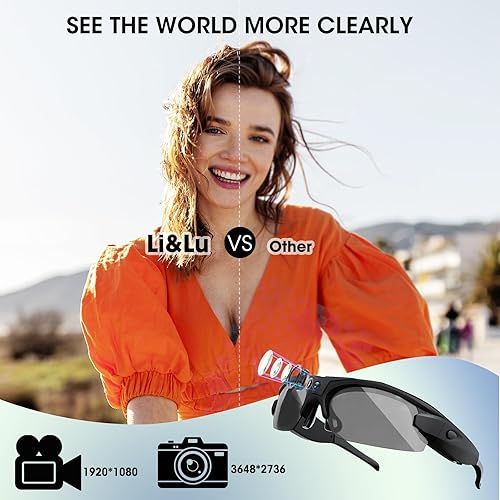 Smart HD Eyeglasses with Built-in Camera