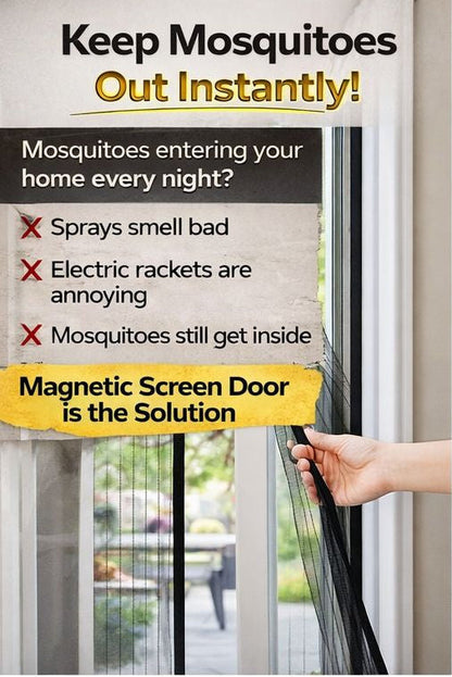 Magnetic Mosquito Net Door – Keeps Bugs Out Instantly | Buy 1 Get 1 FREE