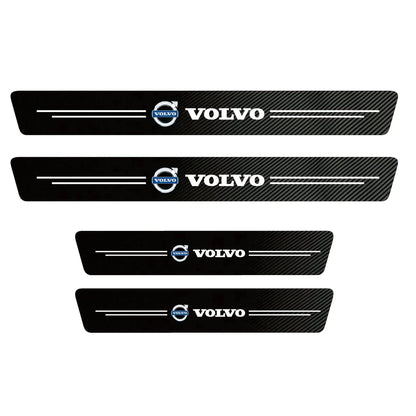 EmblazeR - Carbon Fiber Door Sill Protector 9Pcs