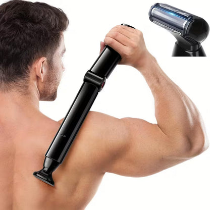 Men'S Foldable Back Hair Trimmer Upgraded Electric Back Shaver with a Long Handle,