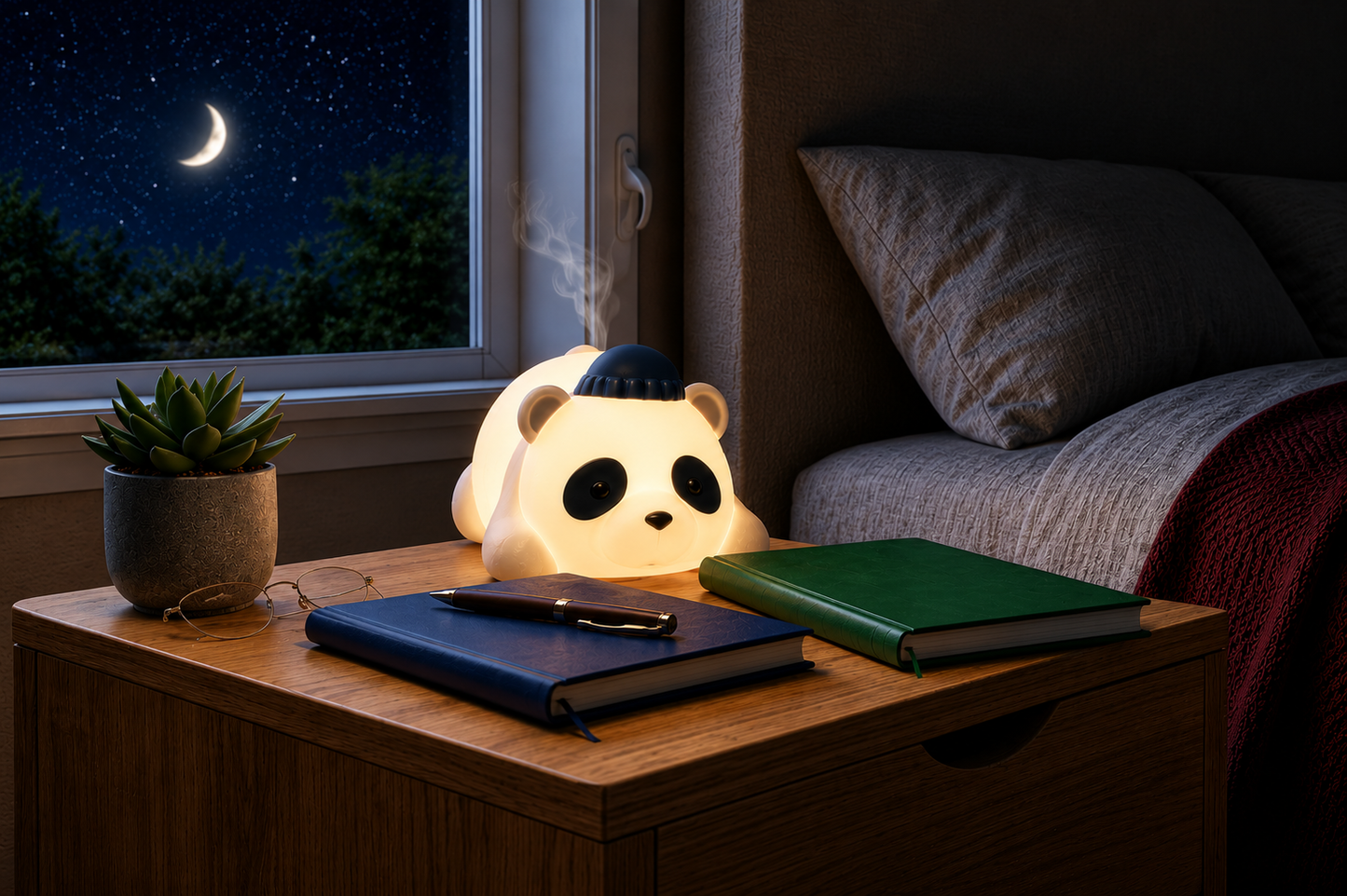 Squishy Sleeping Panda LED Night Light